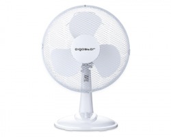 Aigostar Louis 33JTN Ventilatore da tavolo, silenzioso, 3 impostazioni di velocità, 40 Watt, 30,5 cm