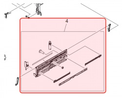 HP RM12465000 Multi-purpose tray 1 paper input assembly originale