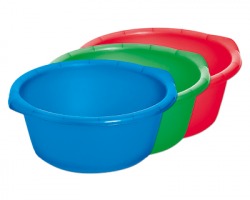 Bacinella tonda, Ø 32cm, made in Italy, colori assortiti