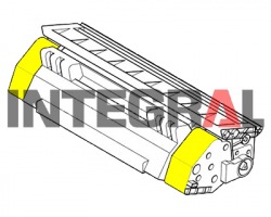 Integral TK590Y Toner compatibile YE 5.000 copie con chip + vaschetta rec.toner