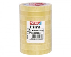 Tesa 57388 Basic Film standard in torre, misure 15mm x 66m - conf. 10 rotoli