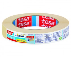 Tesa 05085 Basic Nastro in carta, utilizzo universale, misure 19mm x 50m