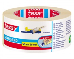 Tesa 05089 Basic Nastro in carta, utilizzo universale, misure 50mm x 50m