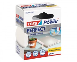 Tesa 56343-00035 Nastro extra power perfect bianco, misure 38mm x 2.75m - 1pz