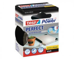 Tesa 56343-00034 Nastro extra power perfect nero, misure 38mm x 2.75m - 1pz