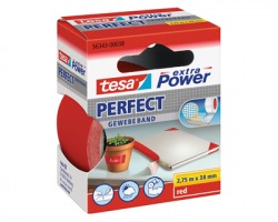 Tesa 56343-00038 Nastro extra power perfect rosso, misure 38mm x 2.75m - 1pz