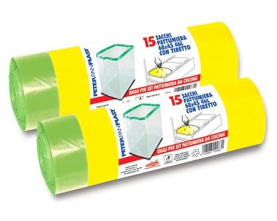 CSC - Sacchetti Spazzatura 30L con Laccetti, 480 Pz, Sacchi Spazzatura  50x65cm per Pattumiera Sottolavello, Buste Spazzatura per Raccolta  Differenziata Interno Antigoccia e Antiforo-24 Rotoli, Azzurro : :  Salute e cura della persona