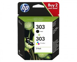 HP 3YM92AE Multipack inkjet nero+colore originale (303)