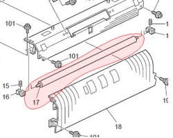 Ricoh AE042098 Rullo pulizia inferiore originale