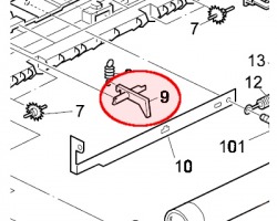 Ricoh AE044062 Upper fuser picker finger originale