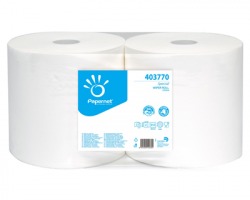 Papernet 403770 Bobina puliunto in pura cellulosa a 2 veli da 20gr con goffratura a onda, 816 strappi