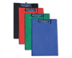 Porta blocco doppio, rivestito in pp, colore blu - 1pz