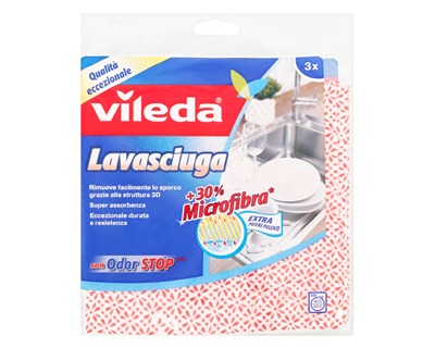 Vileda 134179 Panno 36x34cm lavasciuga multiuso, assorbente e igienico -  OFBA srl