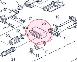 Ricoh B3512222 Paper Feed Belt originale