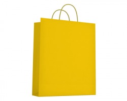 Buste regalo giallo, formato 27x11x36cm - conf. 25pz