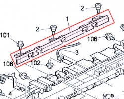 Ricoh B0394102 Fusing exit guide