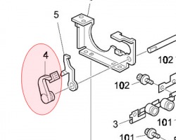Ricoh A267-4112 Leva disaccoppiamento fusori originale