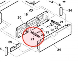 Sharp MARMP0015QSZZ First door arm (cerniera) originale