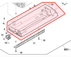 Sharp PCOVP2372FCZZ Fusing lower cover originale