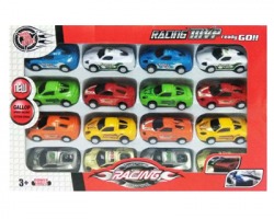 Gioco Set scatola da 16 macchinine colorate racing. da 3+