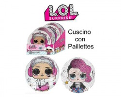 LOL Surprise morbido e bellissimo cuscino con paillettes reversibili, soggetti assortiti