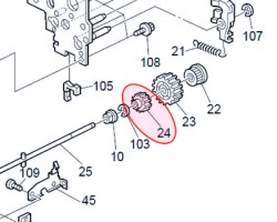 Ricoh AB011491 Ingranaggio 21T originale