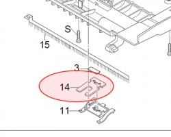 Samsung JC73-00117A Rubber ADF originale (ex JC73-00032A)