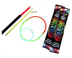 Glow Sticks, bacchette fluorescenti in set da 2pz