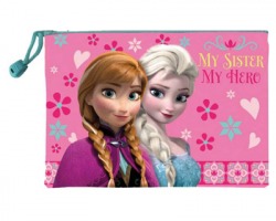 Disney Frozen bustina portatutto con zip, misure 21x30 cm