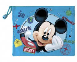 Disney Topolino bustina portatutto con zip, misure 18 x 24cm