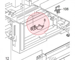 Ricoh B0445300 Paper end sensor originale