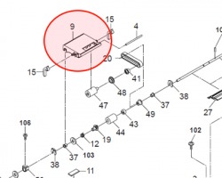 Kyocera 3HL07081 ADF Leading feed holder originale