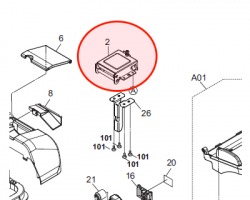 Kyocera 303M802021 Left hinge originale