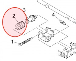 Konica Minolta 26NA40120 Lower double feed prevention rubber originale