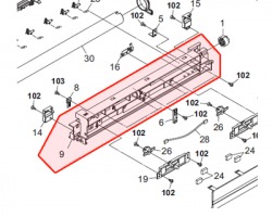 Kyocera 302H025012 Right frame fuser originale