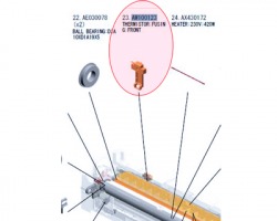 Ricoh AW100123 Front thermistor originale AFICIO MP C2030