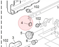 Ricoh B0654247 Brake pad originale AFICIO MP 4000