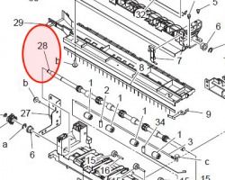 Konica Minolta A161890300 Roller originale