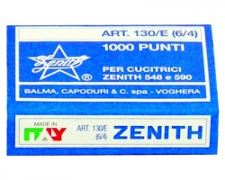 Zenith 0311301401 Scatola di 1.000 punti 130e in acciaio (6/4) conf. 10pz