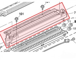 Ricoh B0393159 Case development roller assy originale