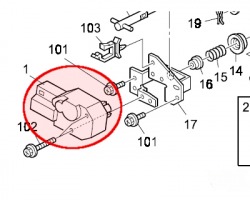 Ricoh D3312680 Paper lift motor originale