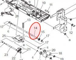 Konica Minolta A161560500 Shaft originale