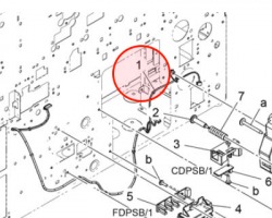 Konica Minolta A161N10N01 Paperfeed wiring/rear originale