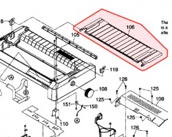 Epson 1302654 Sheet guide assy originale (1266433)