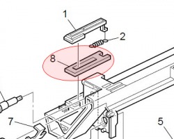 Ricoh B1212313 Toner supply seal originale