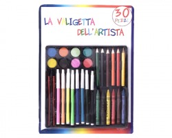 Kit "La valigetta dell'artista" da 30pz, misura 21x30cm, in blister