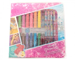 Disney Principesse Set colori + accessori in valigetta 25 x 25cm - kit 52pz