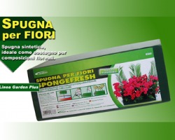 Spugna per fiori verde, ideale per sostegno di composizioni floreali, pratica e riutilizzabile