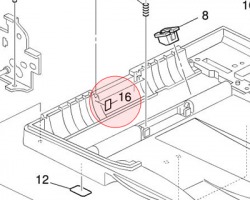 Ricoh B8721941 Guide base driven originale