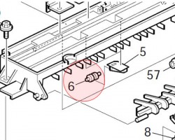 Ricoh AF022141 Turn roller originale